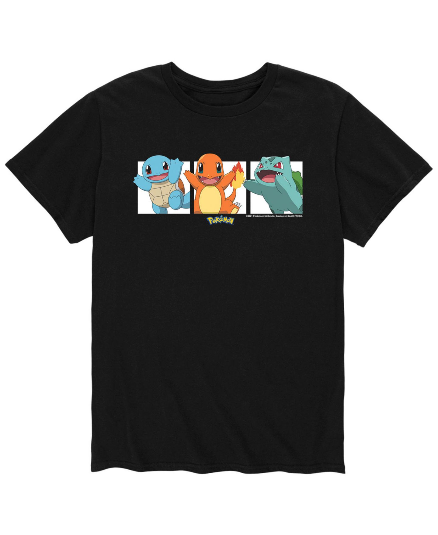 Мужская футболка AIRWAVES Pokemon Characters, цвет: Чёрный — фото 1