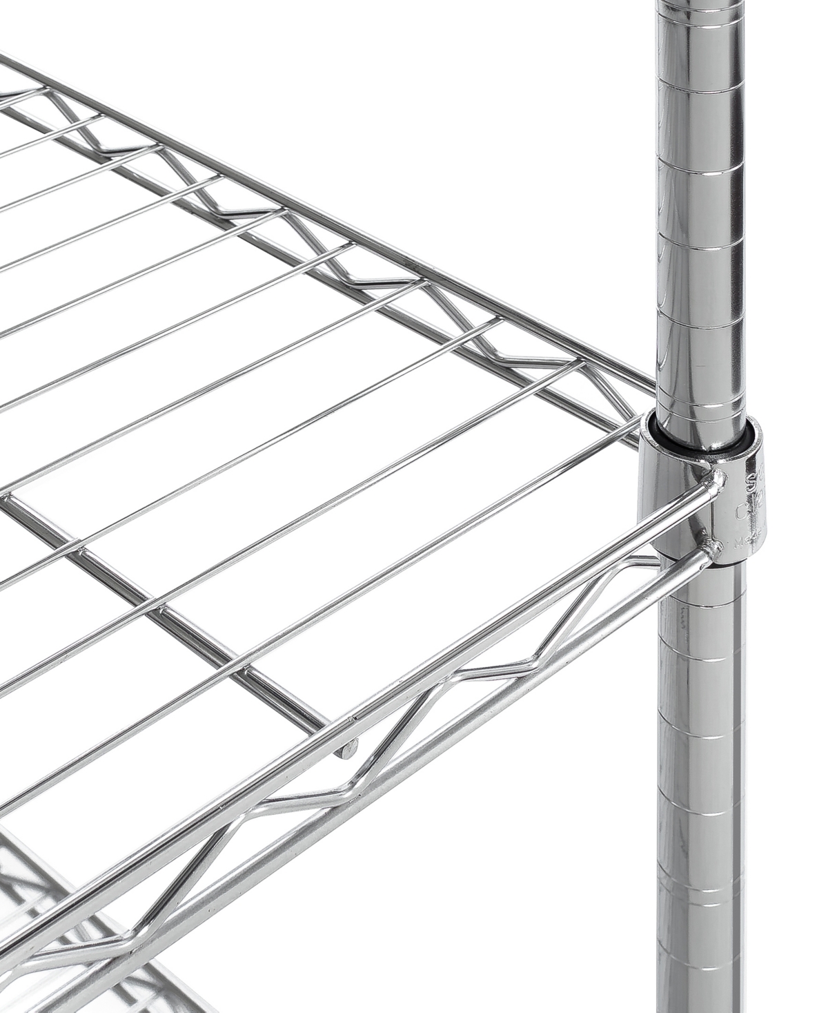 Shop Seville Classics 5-tier Steel Wire Wheeled Shelving In Chrome