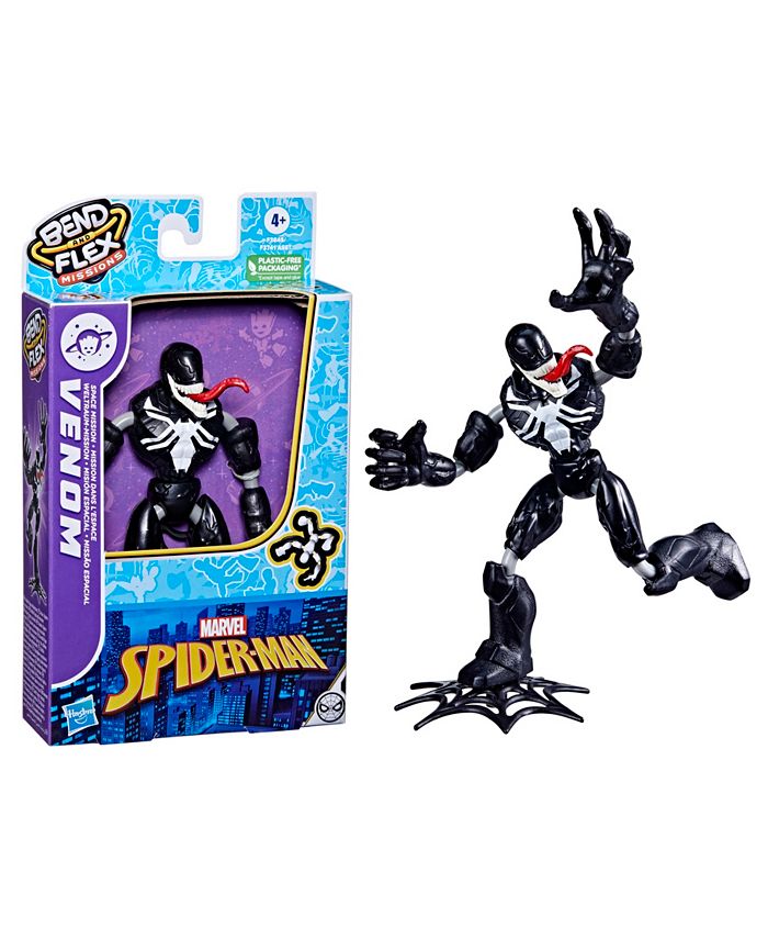 Spider-Man Marvel Bend And Flex - Action Figure Venom 15 Cm Flessibile Con Accessorio Ragnatela - 4