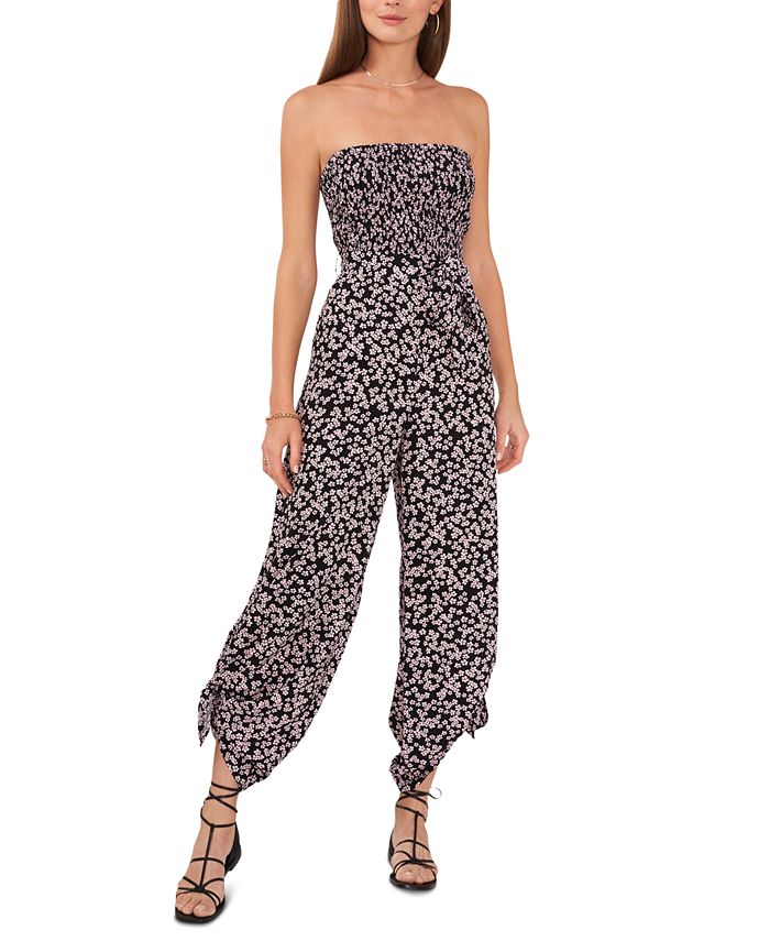 1.STATE Women's Printed Cover-Up Jumpsuit - Macy's