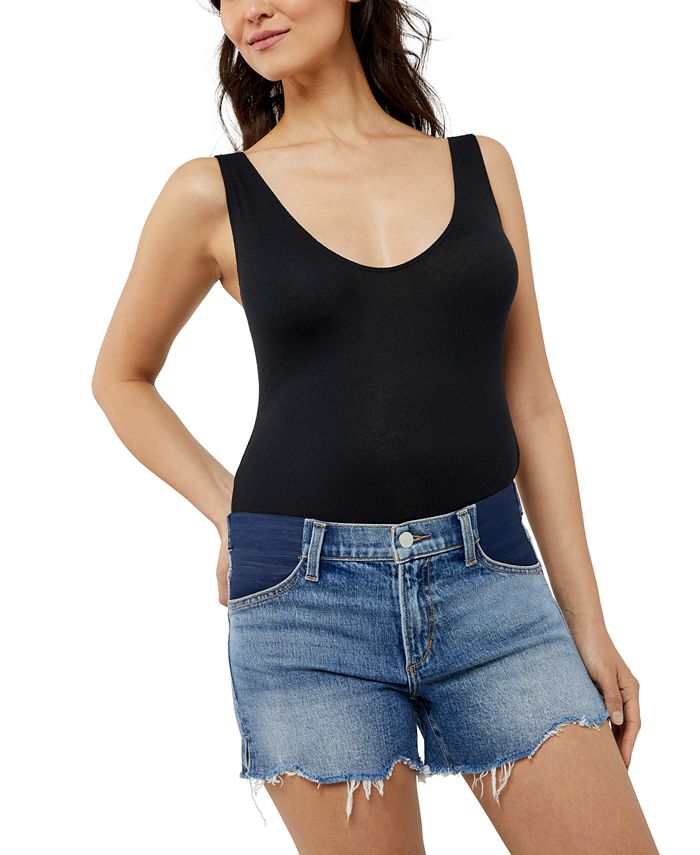 Joe's Jeans Maternity Ozzie Vent & Fray Hem Jean Shorts Macy's