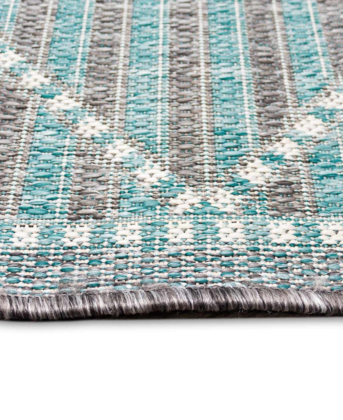 Liora Manne' Malibu Checker Diamond Runner Outdoor Area Rug