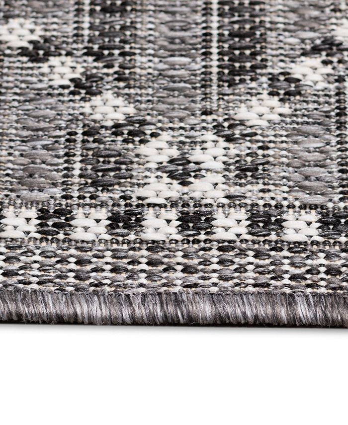 Liora Manne' Malibu Checker Diamond 1'11" x 7'6" Runner Outdoor Area Rug Macy's