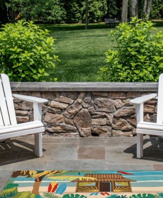 Frontporch Tiki Hut 2' x 5' Runner Outdoor Area Rug