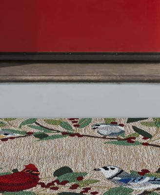 Frontporch Bird Border 2' x 3' Outdoor Area Rug