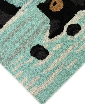 Frontporch Bathing Bears 2' x 3' Outdoor Area Rug