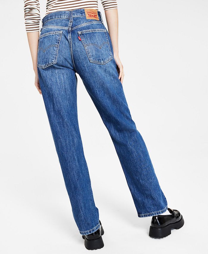 Levi's Low Pro Classic Straight-Leg High Rise Jeans - Macy's