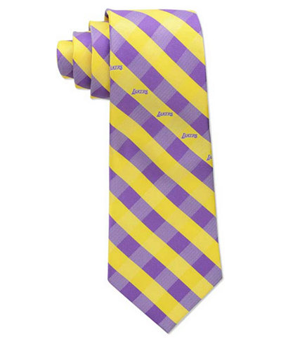 Eagles Wings Los Angeles Lakers Checked Tie