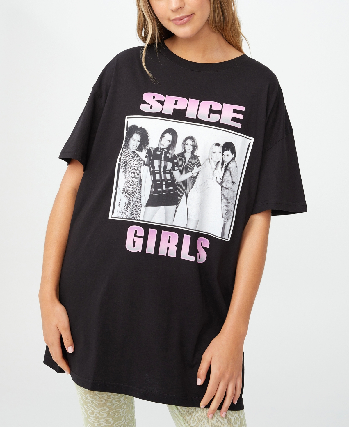 Cotton On Women's 90s T-shirt Nightie In Lcn Br/spice World Photo And Gardient T