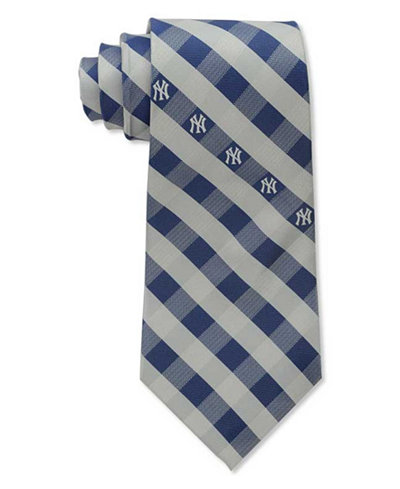 Eagles Wings New York Yankees Checked Tie