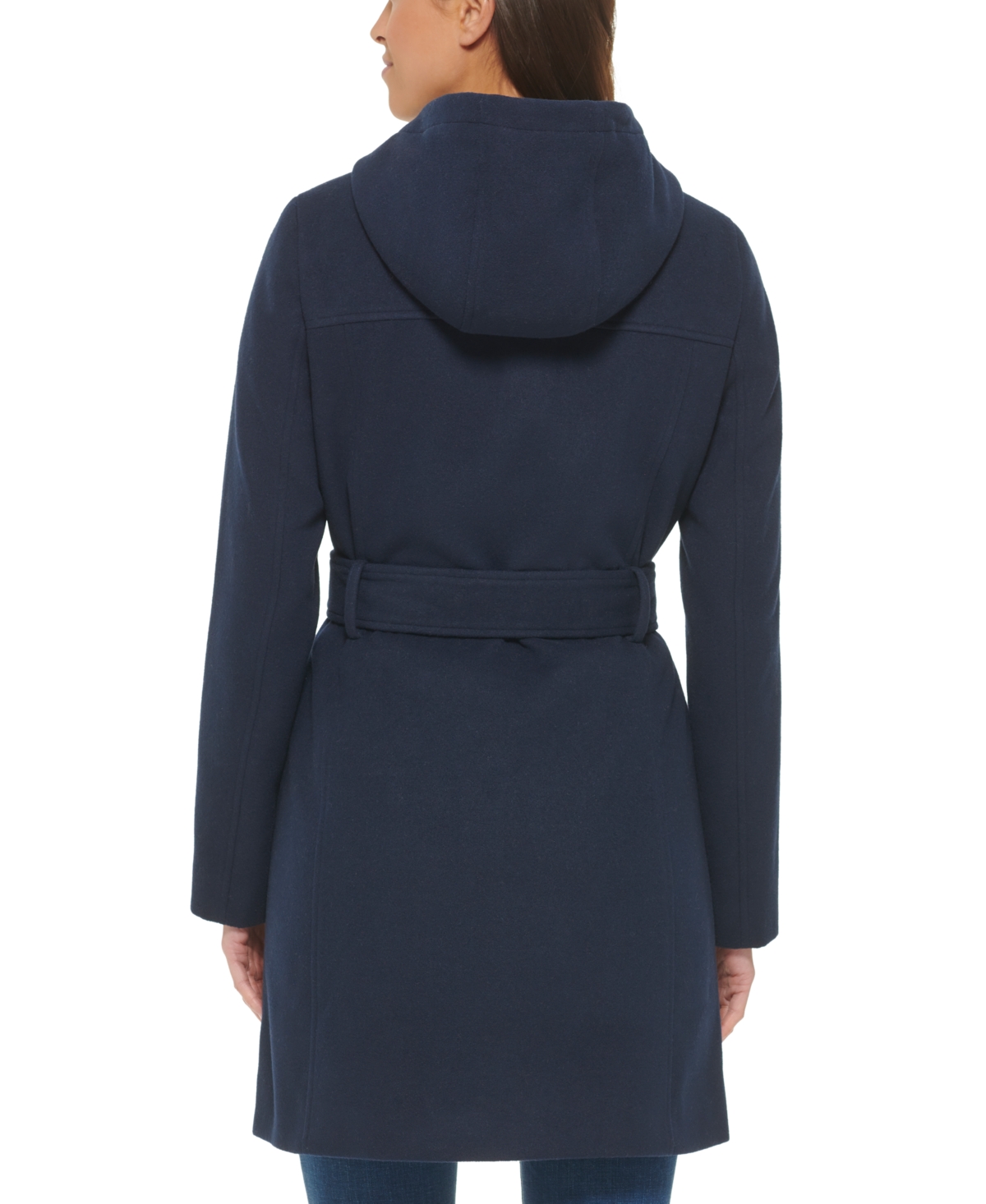 Tommy Hilfiger Women's Belted Hooded Coat
