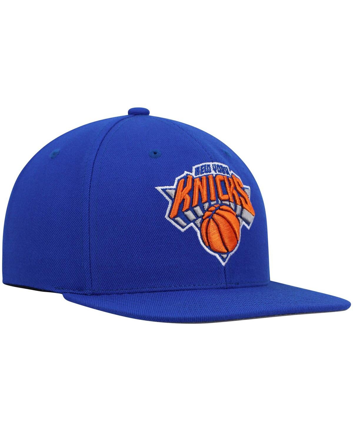 Mitchell & Ness Men's  Blue New York Knicks Ground 2.0 Snapback Hat In Blue