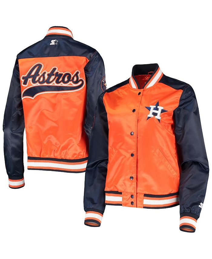Starter Women's Orange Houston Astros The Legend Full-Snap Jacket - Macy's