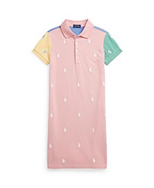 Big Girls Color-Blocked Pique Polo Dress