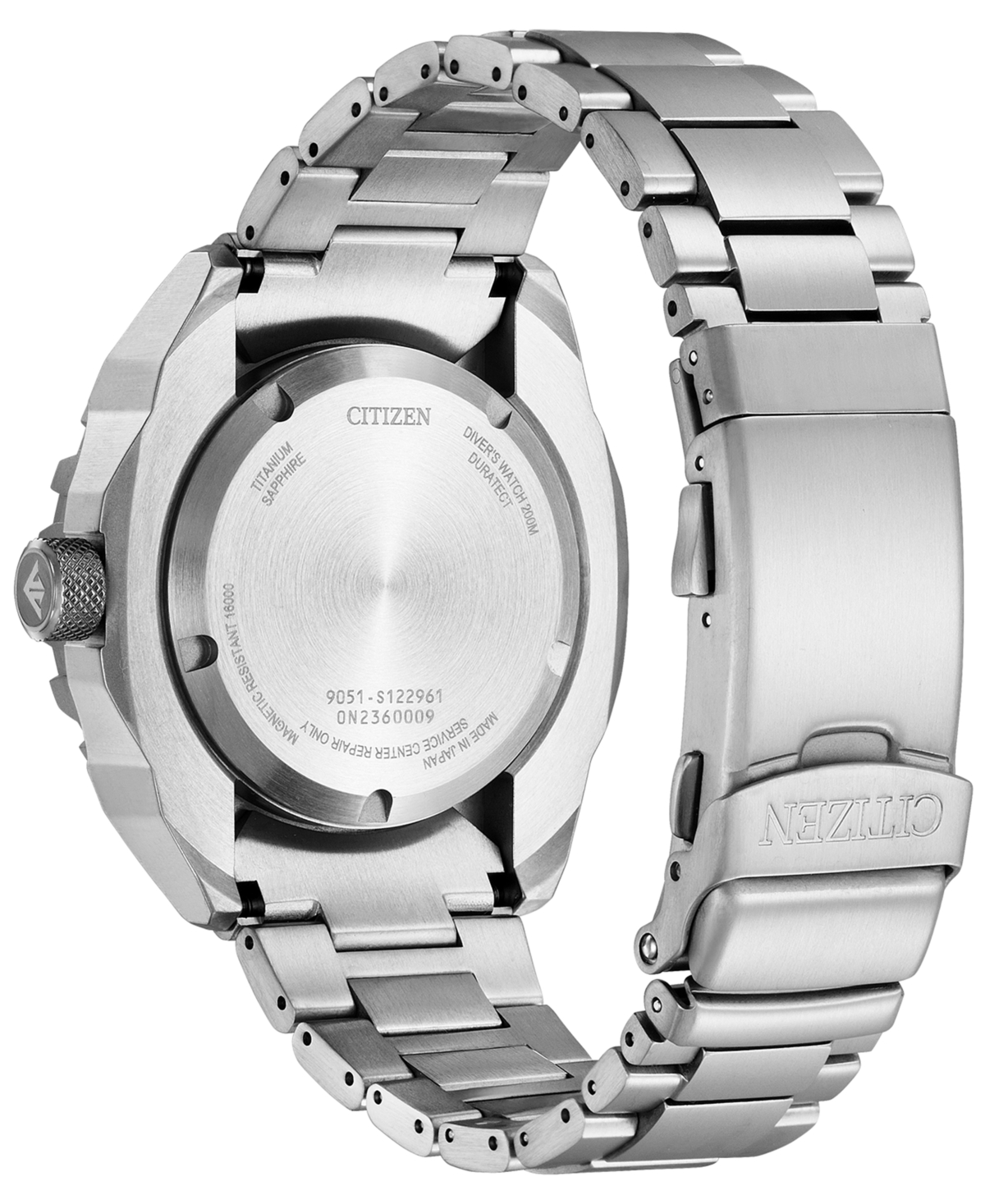 Citizen Men's Promaster Automatic Dive Silver-tone Super Titanium Bracelet Watch, 46mm - Silver-tone