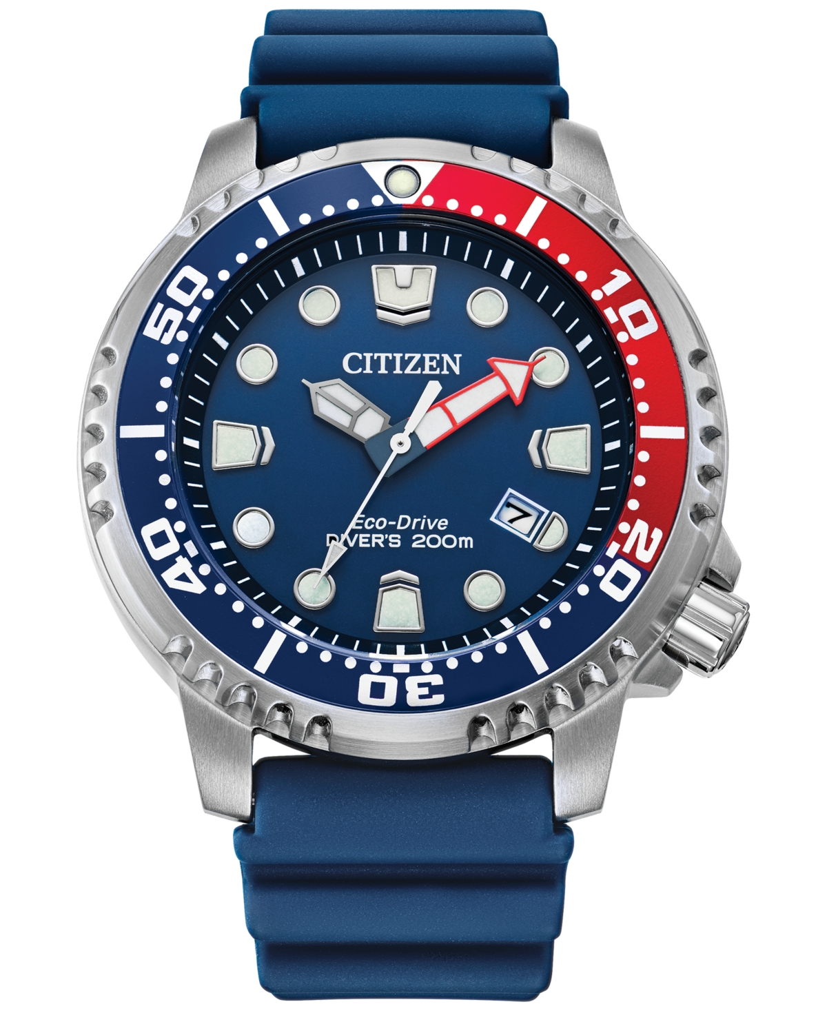 Eco-Drive Men's Promaster Dive Blue Strap Watch, 44mm - Blue