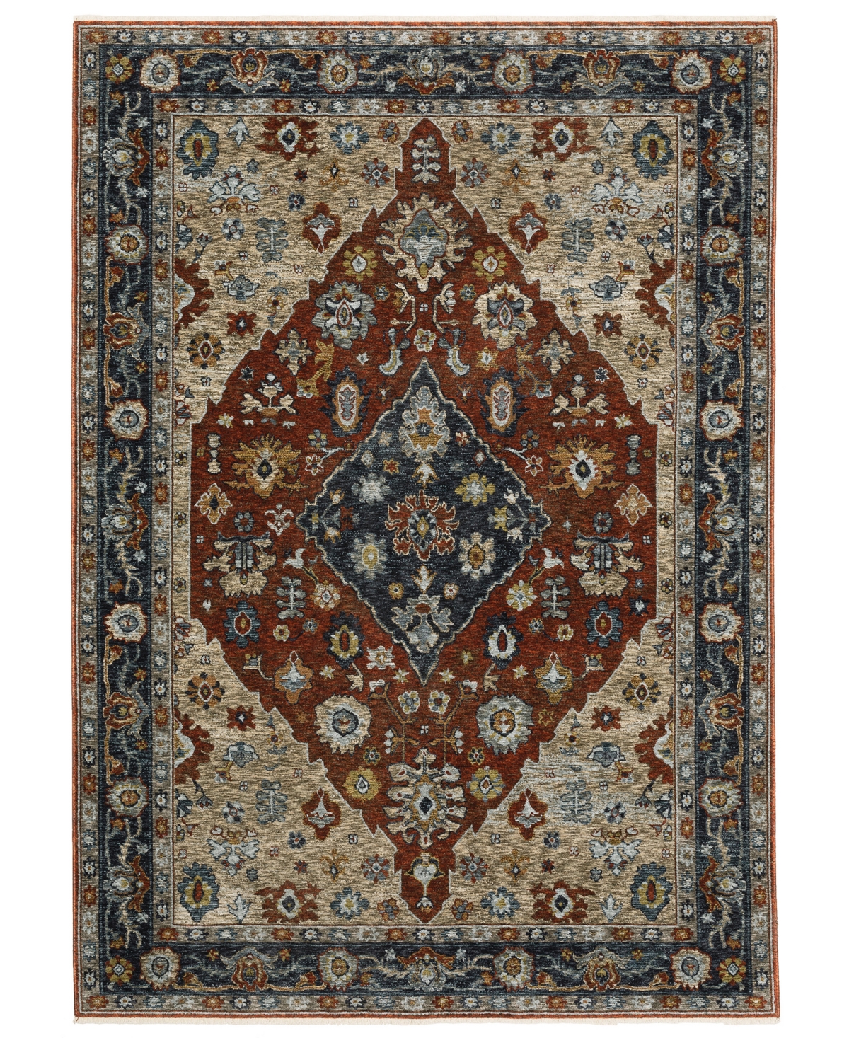 Jhb Design Aberdeen 1143h 2' X 3' Area Rug In Red,blue