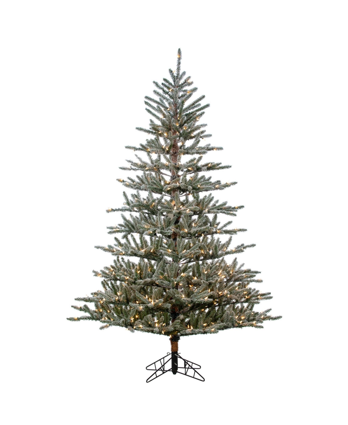 7' Flocked Scotch Pine with 450 Incandescent Lights - Green