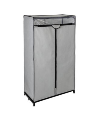 Wide Double Door Portable Wardrobe Closet with Cover, 36