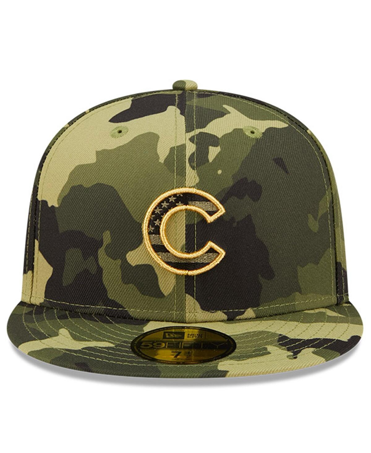 Men's New EraChicago Cubs 2022 Armed Forces Day On-Field 59Fifty Fitted Hat - Camo