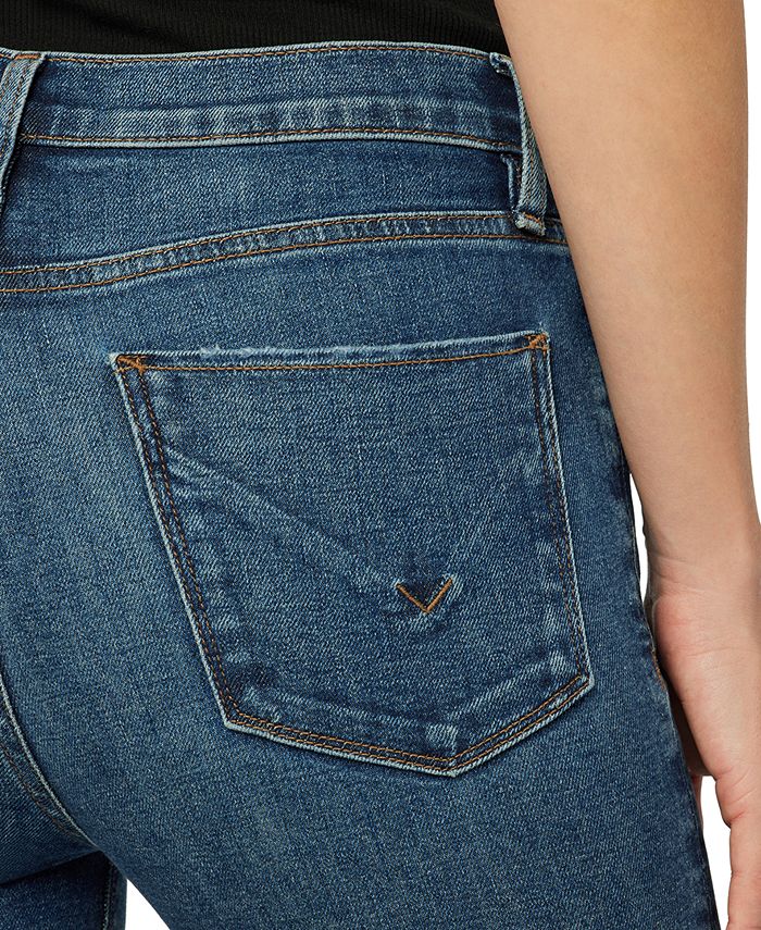 Hudson Jeans Women's Barbara Distressed High-Rise Super Skinny Jeans ...
