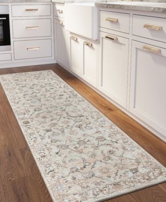 Jericho Washable JC4 2'6" x 10' Runner Area Rug