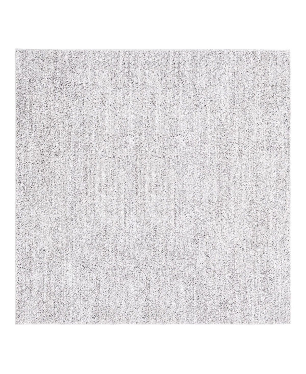 Jill Zarin Shaggy Chic Shaggy 7'10in x 7'10in Square Area Rug - Silver-Tone
