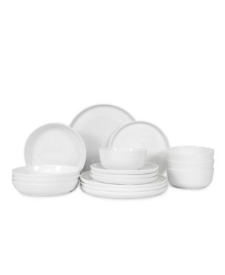 Natural White 16 Pc. Dinnerware Set, Service for 4