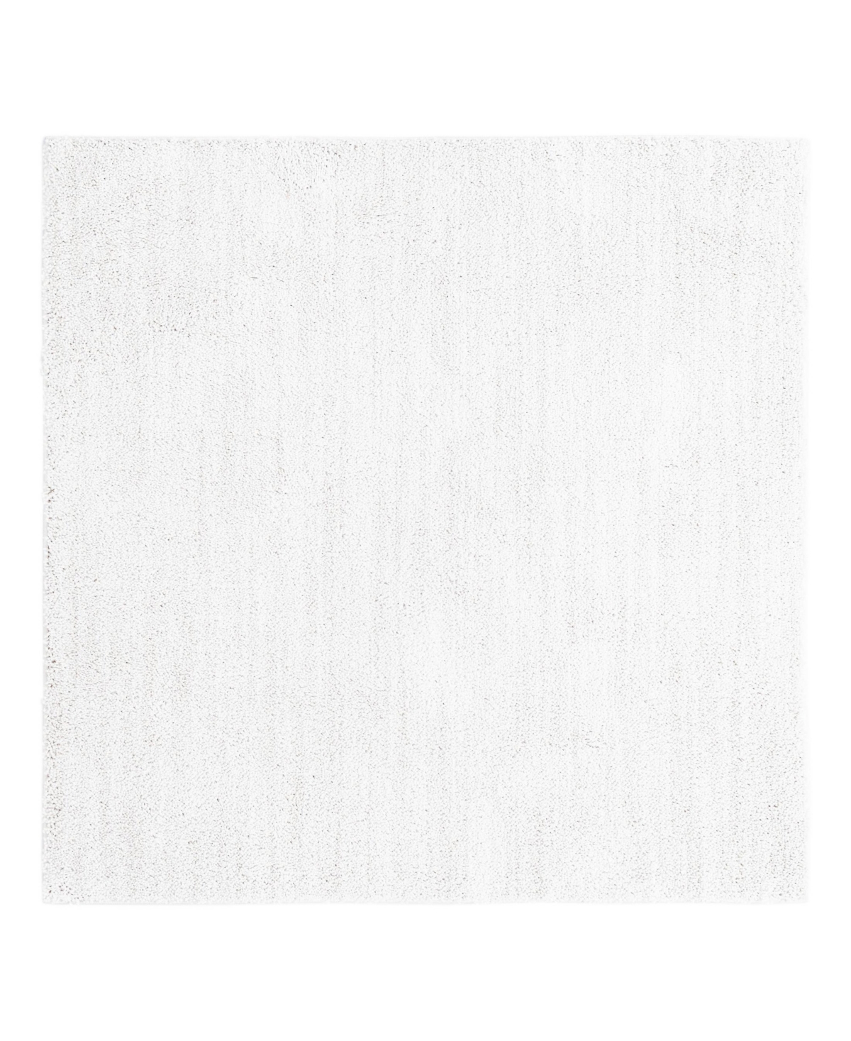 Jill Zarin Shaggy Chic Shaggy 7'10in x 7'10in Square Area Rug - White