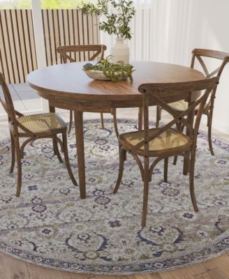 Jericho Washable JC1 6' x 6' Round Area Rug