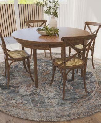 Jericho Washable JC6 6' x 6' Round Area Rug