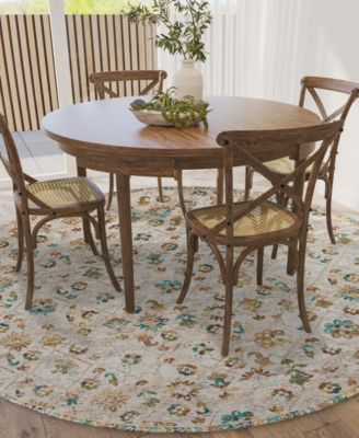 Jericho Washable JC8 6' x 6' Round Area Rug