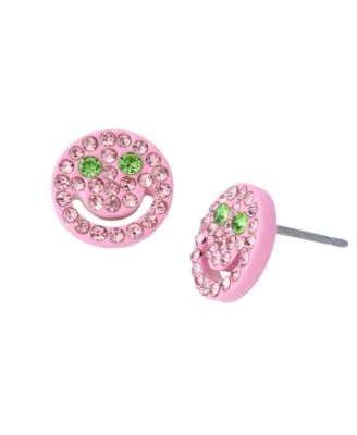 Betsey Johnson Smiley Stud Earrings