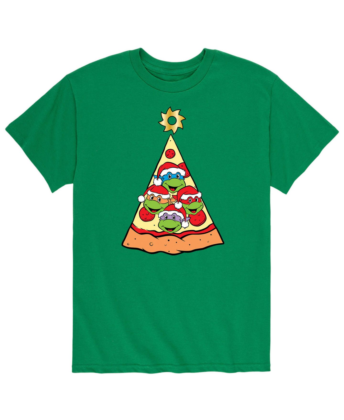 Мужская футболка AIRWAVES Teenage Mutant Ninja Turtles Pizza Tree, цвет: Зелёный — фото 1
