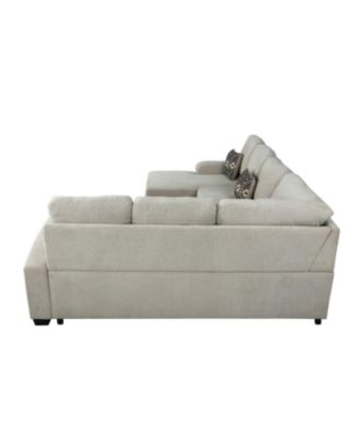 Mae Sectional Sofa with Power and USB Ports