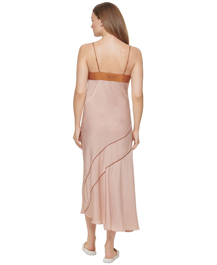 DKNY - Knotted Strap V-Neck Maxi Dress