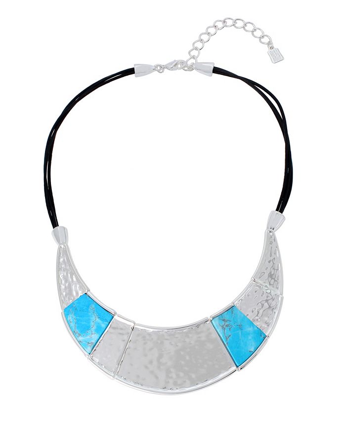 Robert Lee Morris Soho Turquoise Plate Necklace & Reviews - Necklaces -  Jewelry & Watches - Macy's
