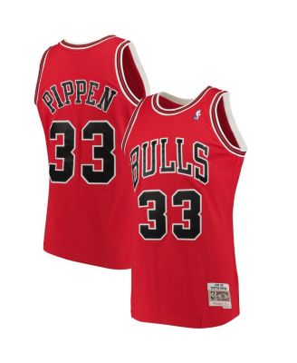 Men's Scottie Pippen Red Chicago Bulls Big and Tall Hardwood Classics Jersey