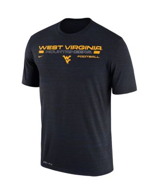 Men's Navy West Virginia Mountaineers Velocity Legend Space-Dye Performance T-shirt