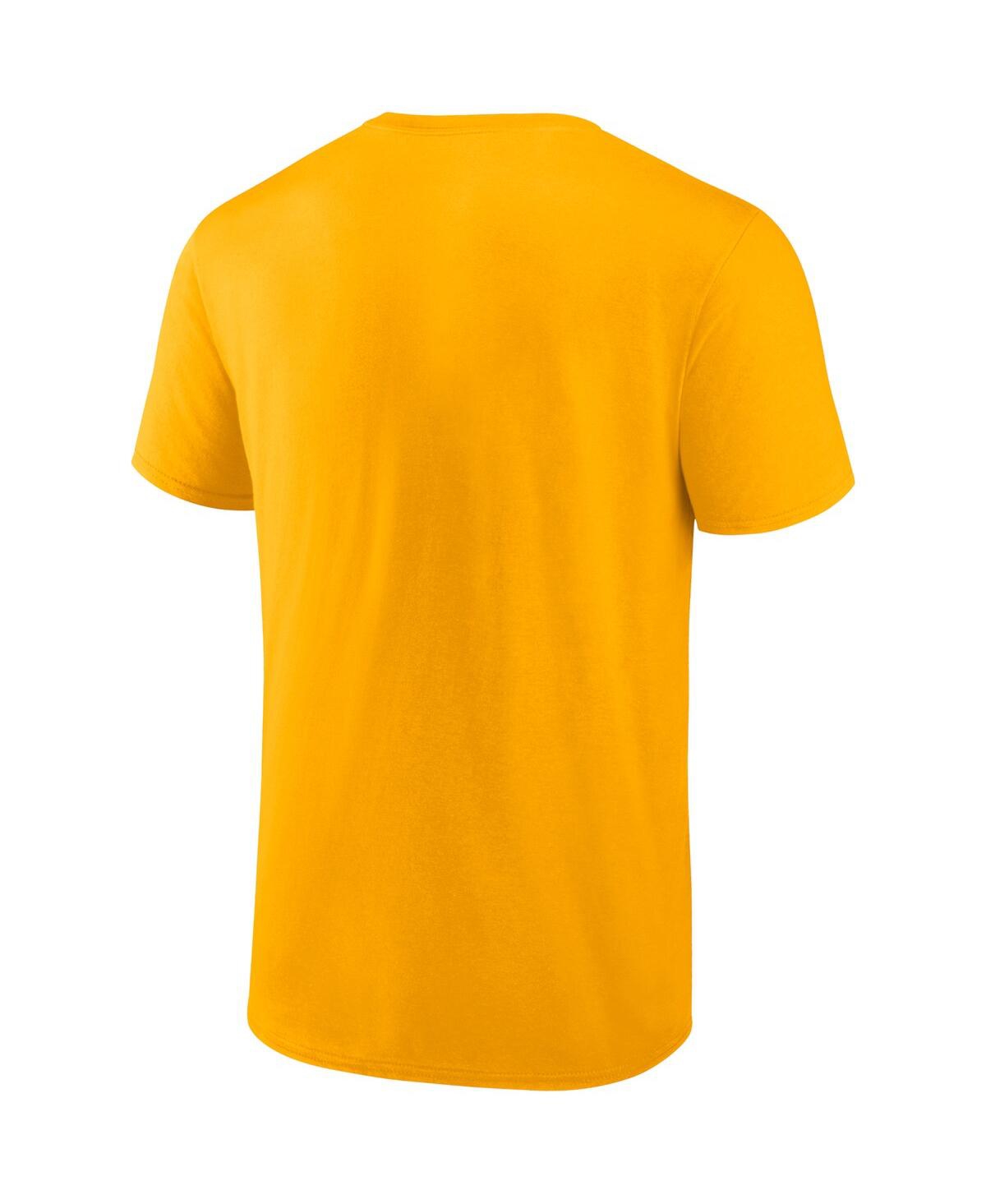 Fanatics Branded Gold Milwaukee Brewers Iconic Glory Bound T-shirt In Gold