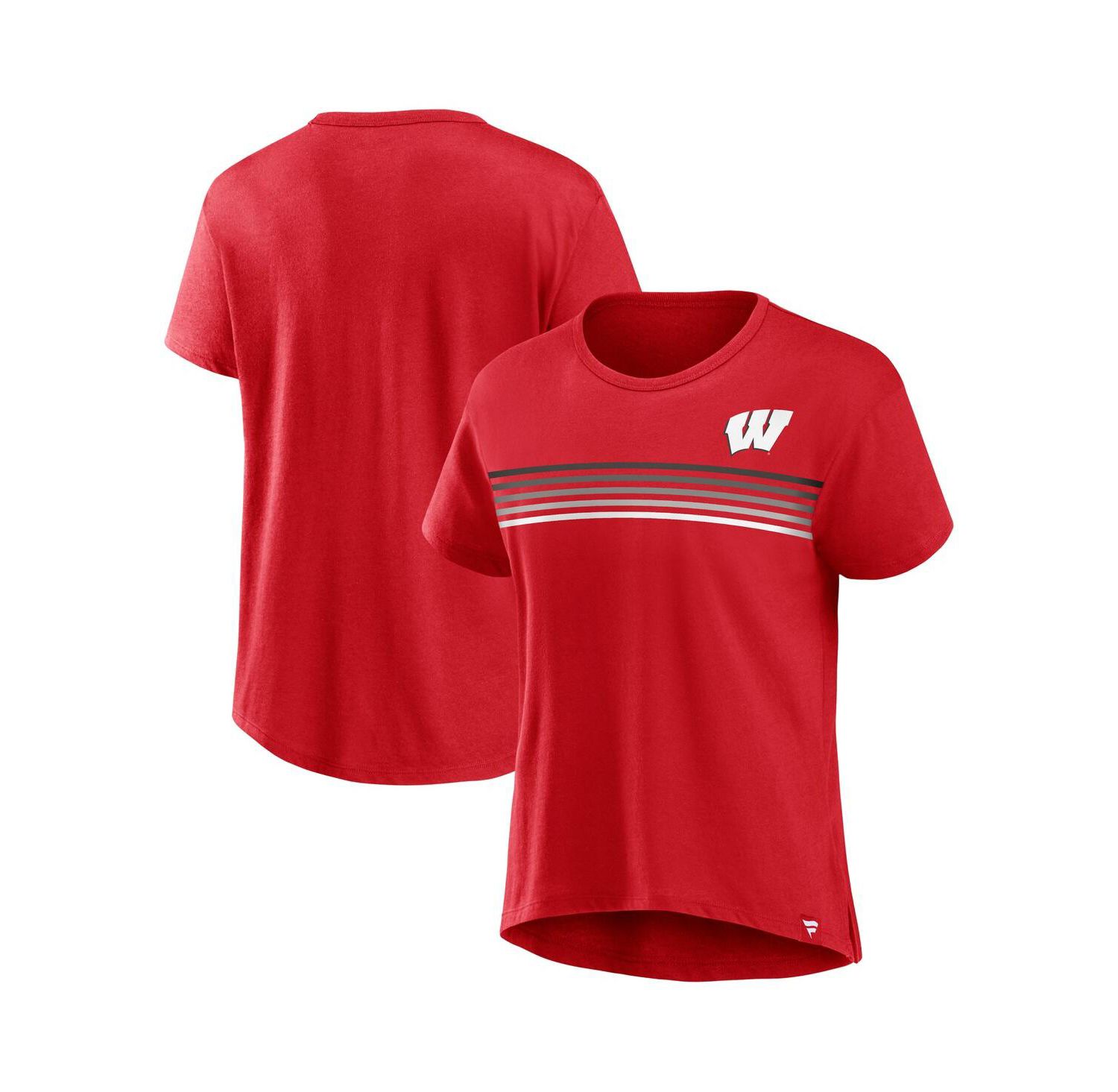 Women's Red Wisconsin Badgers Tie Breaker T-shirt
