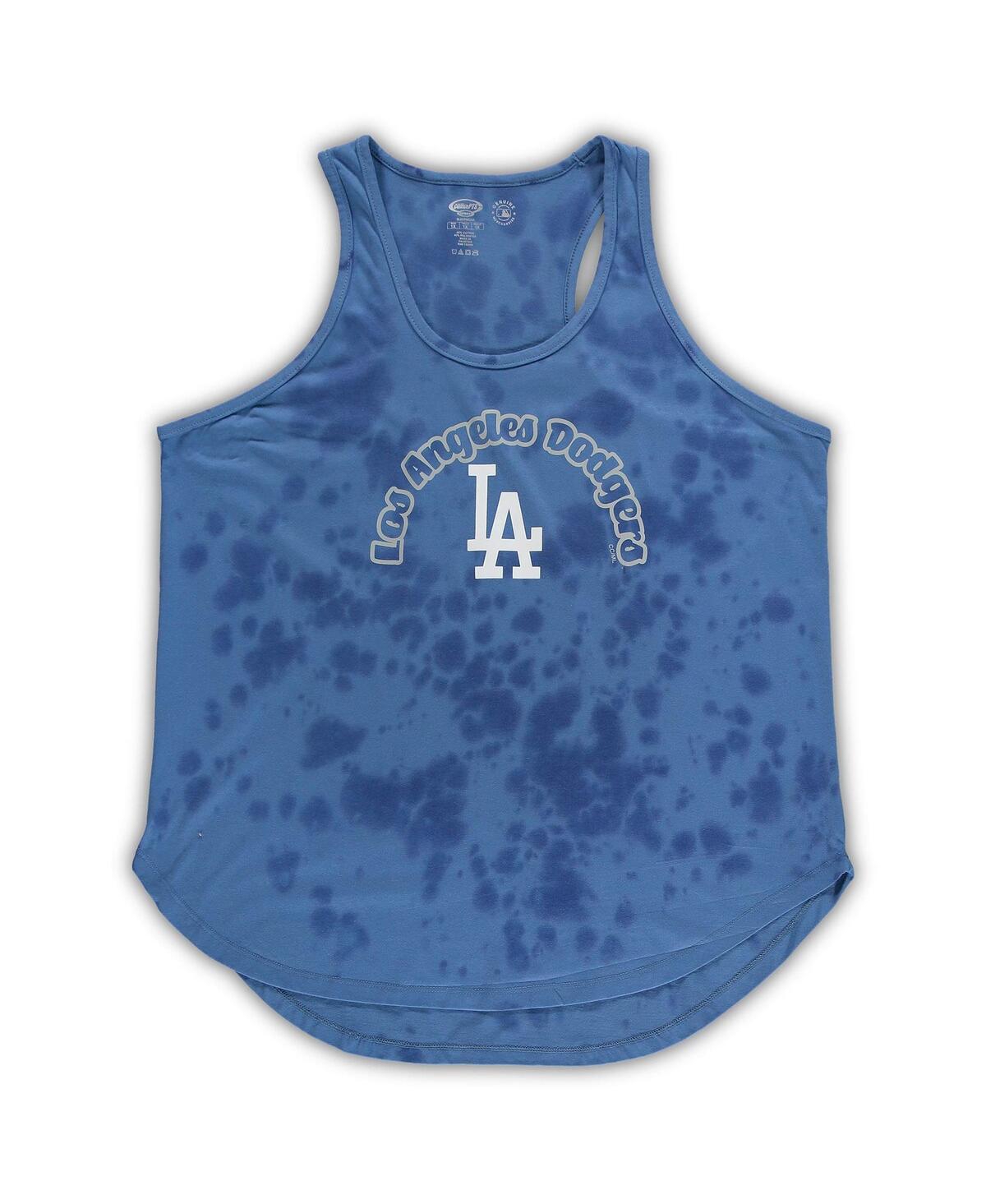 CONCEPTS SPORT WOMEN'S CONCEPTS SPORT ROYAL LOS ANGELES DODGERS PLUS SIZE JERSEY TANK TOP AND PANTS SLEEP SET 