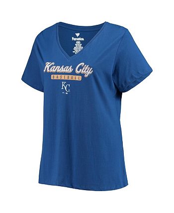 Profile Women's Royal Kansas City Royals Plus Size V-Neck T-shirt - Macy's