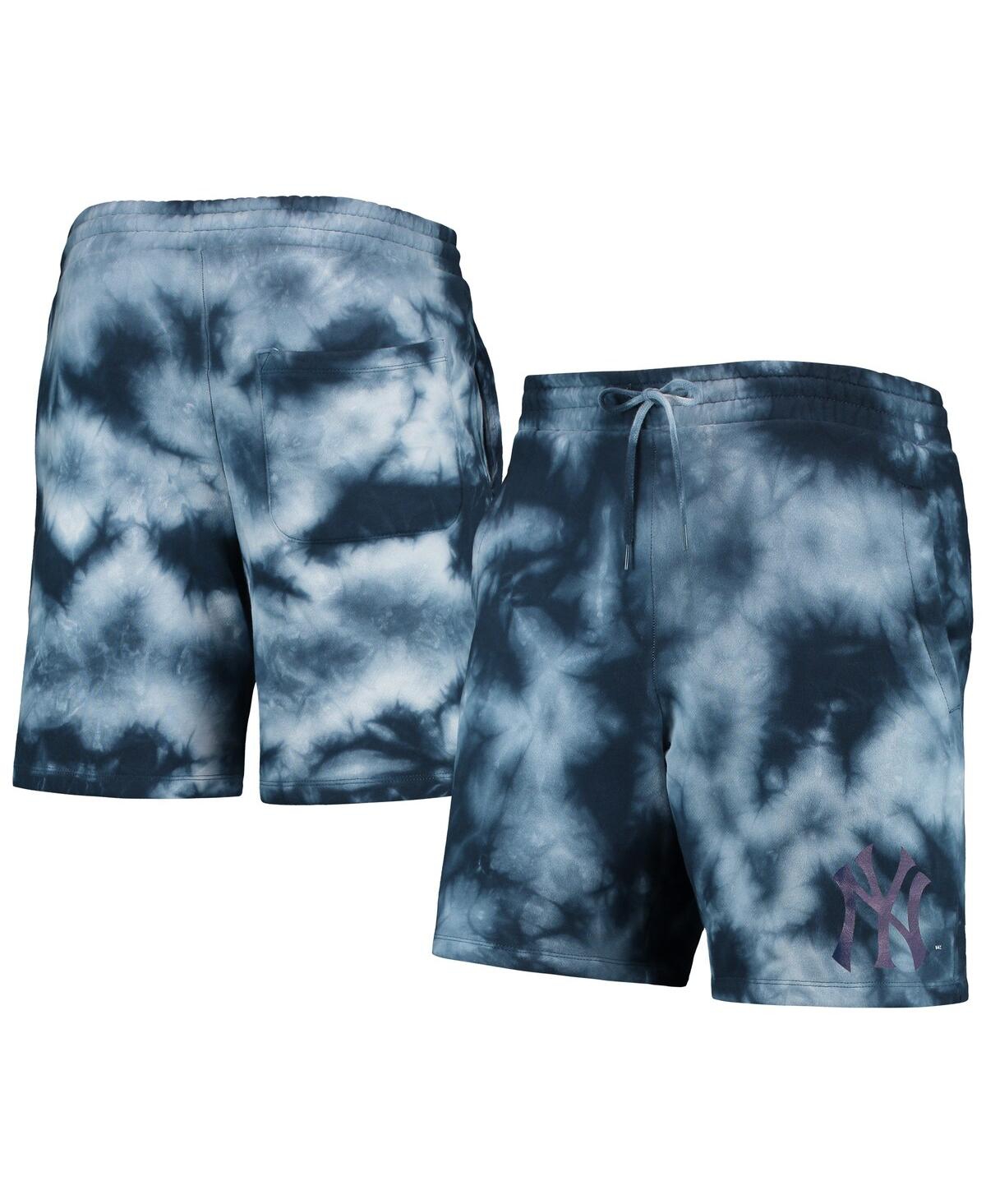 NEW ERA MEN'S NEW ERA NAVY NEW YORK YANKEES TEAM DYE SHORTS 