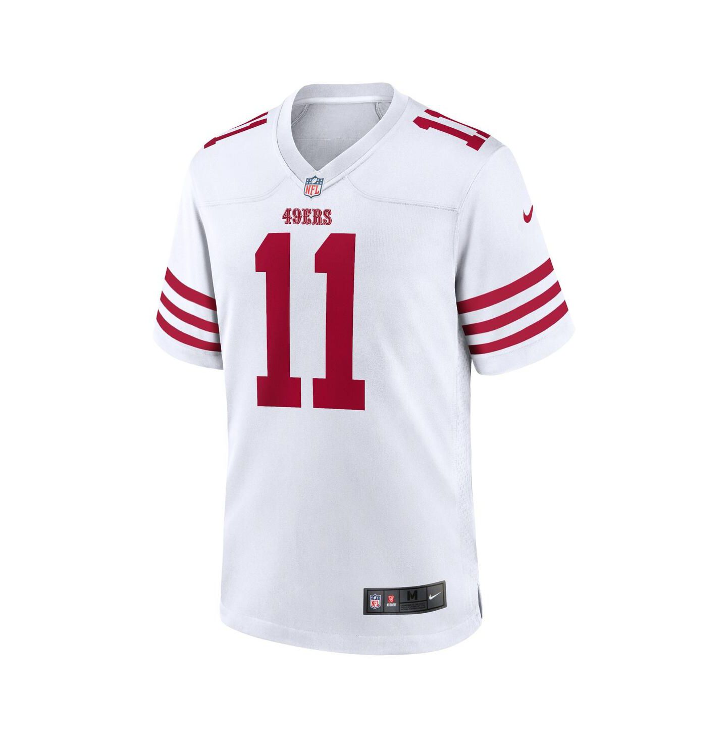 Мужской топ Nike Brandon Aiyuk San Francisco 49ers Player Game Jersey, цвет: Белый — фото 3