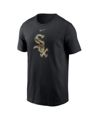 Men's Black Chicago White Sox Camo Logo Team T-shirt