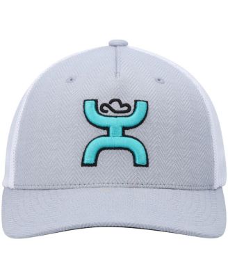 Men's Gray, White Coach Flex Hat