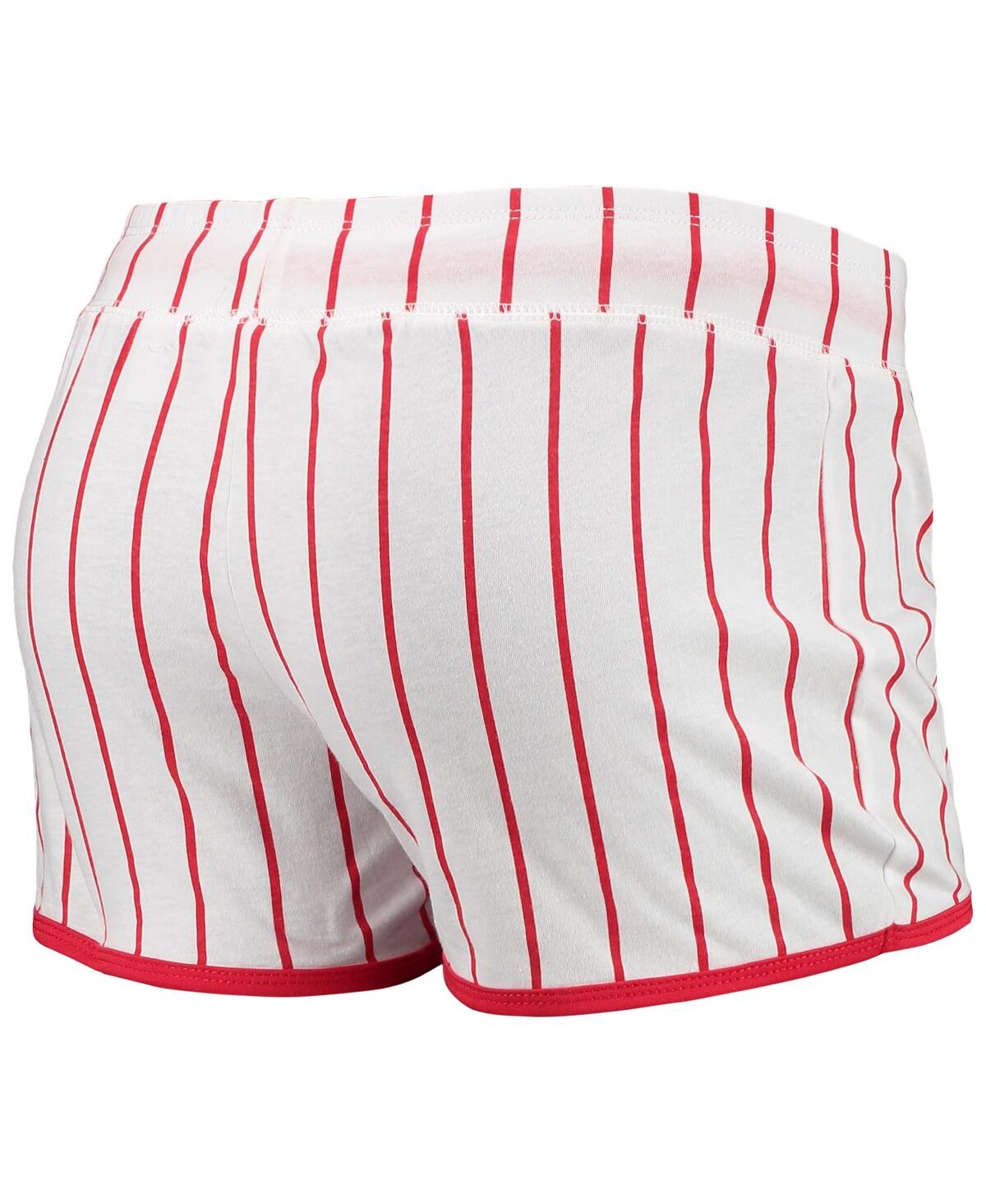 Women's Concepts SportSt. Louis Cardinals Vigor Pinstripe Sleep Shorts - White