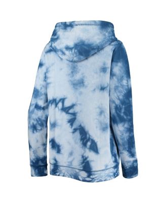Women's Royal Chicago Cubs Tie-Dye Full-Zip Hoodie