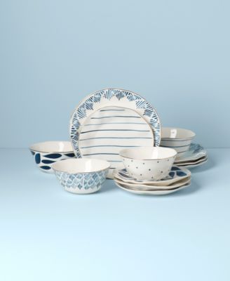 Blue Bay 12 Pc. Dinnerware Set, Service for 4